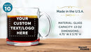 Custom Libbey Clear Glass Coffee Mugs 13 oz. Set of 10, Personalized Bulk Pack - Perfect for Coffee, Tea, Espresso, Hot Cocoa, Other Beverages - Red Bottom by TinyTreasures Baby Boutique