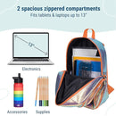Wildkin 15-inch Kids Backpack – Durable, Padded, Adjustable for School & Travel - Orange Shimmer by TinyTreasures Baby Boutique