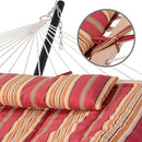 SUNCREAT Hammocks Portable Hammock with Stand, Hammock with Stand 2 Person Heavy Duty for Bedroom, Backyard, Patio, Balcony, Red Stripe by GreenHaven Gardens