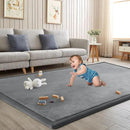 Baby Play Mat for Floor Tummy Time Nursery Rug Muscle Mat Area Rug Playroom Tatami 50 * 50" Memory Foam 1.3" Thick Crawling For Babies,Toddlers, Infants, Kids,Floor Mat(Grey) by CozyNest Decor
