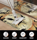 Halloween Kitchen Mat Set of 2, Spooky Witch Pumpkin Cat Halloween Kitchen Decor, Halloween Rug for Floor, Indoor Spooky Home Decor with Non-Slip Backing,17 x 29 Inch & 17 x 47 Inch by CozyNest Decor