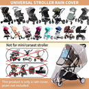Bemece Stroller Rain Cover Universal Stroller, Travel Weather Shield Windproof and Waterproof Protect from Dust and Snow by TinyTreasures Baby Boutique
