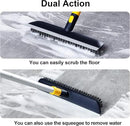 Yocada Floor Scrub Brush Telescopic Handle 2 in 1 Scrape Brush Stiff Bristle Shower Scrubber for Cleaning Patio Bathroom Garage Kitchen Wall Deck Tub Tile 55.9 inch Tall by GreenHaven Gardens