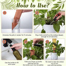 6 Sets Plant Watering Devices Include Terracotta Self Watering Spikes and 26 oz Plastic Bottles, Slow Release Vacation Insert Automatic Plant Waterer Device (Green and Terracotta) by GreenHaven Gardens
