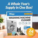 Washing Machine Cleaner Tablets - 24 Count 1-Year Supply | Formulated for Pet Owners | Pet-Friendly Deep Descaler | HE, Top & Front Load | Septic Safe & Eco-Friendly | Eliminates Odor & Residue by CozyNest Decor