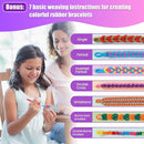 FUNiOi Kids Art and Craft Kit, Rubber Band Bracelet Make Toy, Cat Weaving Comb, 1000+ Colorful Hair Ties, DIY, Organizer Case, Gift for Girls 7-12 Years by TinyTreasures Baby Boutique