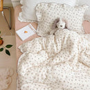 BuLuTu Cotton Muslin Kids Toddler Pillowcase with Cute Rose Flowers Super Soft Standard Nursery Pillowcase for Boys,Girls,Bedding Decor Machine Washable, Durable Pillowcase,1 Piece by TinyTreasures Baby Boutique