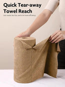 Fantasticlean Microfiber Cleaning Cloth Roll -60 Pack, Tear Away Microfiber Towels, 12" x 12", Reusable, Washable, Scratch Free, Ultra Absorbent Dish Rags for Car, Home, Garage or Shop (Beige & Tan) by CozyNest Decor