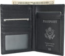 Polare RFID Blocking Napa Leather Passport Holder Travel Wallet For Men and Women (Black) by TinyTreasures Baby Boutique
