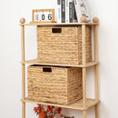 Storage Baskets，Wicker Baskets,Hyacinth Basket For Shelf,Folding 2 Packs Handmade Woven, Seagrass Baskets,Shelf Baskets For Storage Toys Books And Clothes and Other What You Want by TinyTreasures Baby Boutique