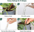 6.4 oz Medium Plant Self Watering Globes, Light Iridescent Glass Water Bulb for Indoor Plants While Away, Automatic Plant Waterer Self-Watering Stakes, Plant Thing for Plant Parents, 2 Pack by GreenHaven Gardens