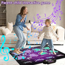 Kids Dance Mat Toys - 2-Player Dance Pad Gifts for Girls Boys Toddlers 3 4 5 6 7 8 9 + Year Old Electronic Dancing Mat Floor Games Toy with Music Light Christmas Birthday Gift (Purple) by TinyTreasures Baby Boutique