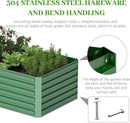 8x4x2 ft Outdoor Raised Garden Bed, Large Metal Planter Raised Beds, Planters for Outdoor Plants for Vegetables, Flowers, Herbs, Fruits, and Succulents.(4 Pcs) by CozyNest Decor