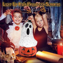 Halloween Snow Globe Lantern Spooky Glost and Pumpkin Halloween Snow Globes Musical Water Glitter Globe with 6H Timer Battery Operated or USB Powered for Spooky Home Decorations (Ghost and Pumpkin) by CozyNest Decor