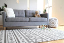 Cushmat Stylish Reversible Foam Play Mat (Large, Tropical Safari - Crystals Char) - Soft, Waterproof, Durable Play mat for Infants, Babies, Toddler, Kids & Grownup - 6.5ft x 4.5ft by TinyTreasures Baby Boutique