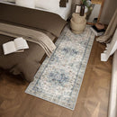 Machine Washable Kitchen Runner Rugs: 2'x6' Hallway Runner Rug Non Slip Low Pile Stain Resistant Soft Carpet Runners for Hallways Indoor Entryway Kitchen Laundry Room Beside Farmhouse by TinyTreasures Baby Boutique