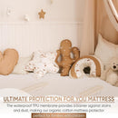 Waterproof Organic Mattress Protector Twin - Organic Cotton Breathable Mattress Pad Cover - 250 GSM Comfort - Deep Pocket - Fitted Comfort by TinyTreasures Baby Boutique