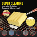 Bristle-Free Steam Grill Brush,with Extended Luxurious Rosewood Handle,Unique Seamless-Fit Scraper Tool,BBQ Replaceable Cleaning Head,Grill Cleaner for Outdoor Grill,Gifts for Men/Dad by GreenHaven Gardens