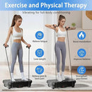 Vibration Plate Exercise Machine, Full Body Shaker Workout Vibration Plate for Lymphatic Drainage Weight Loss, Waver Vibrating Fitness Platform with Resistance Bands, Low Noise Home Fitness for Adults by CozyNest Decor
