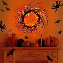 7 Ft 63 LED Halloween Decorations Willow Vine Twig Garland with 8 Modes Timer 21 Pumpkin Orange Lights, Halloween Garland with Waterproof Battery Operated for Indoor Wall Fireplace Decorations by CozyNest Decor