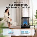Dreo 6L Top Fill Humidifiers for Bedroom, 60H Runtime Supersized Cool Mist Humidifier for Large Room, 28 dB Quiet Baby Air Humidifiers for Nursery, Plants, Indoor, Night Light, LED Display, Ultrasonic by TinyTreasures Baby Boutique