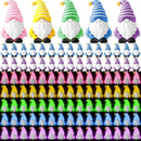 100 Pcs Luminous Mini Gnomes Figurines Fairy Glow in Dark Garden Miniature Gnome Figurines Decor Funny Poses Garden Yard Home Patio Lawn Backyard Hide See DIY Craft by GreenHaven Gardens