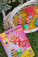 METMA 1999 Egg Decorating Kit Heroes - Complete Decorative Eggs Set with Liquid Dyes, Stickers, Egg Spinner, and More - Fun Easter Egg Dye Kit Arts and Crafts for Kids by TinyTreasures Baby Boutique