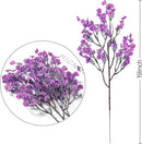 Sggvecsy 15 Pcs Babys Breath Artificial Flowers Gypsophila Bouquets Bulk Real Touch Fake Silk Flowers for Home Wedding DIY Floral Arrangement Kitchen Table Centerpiece Festival Decoration (Purple) by CozyNest Decor