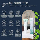 Better & Better Fortify Hydroxyapatite Toothpaste | Infused w/VIT. D & Calcium | Fluoride & SLS Free for Sensitive Brushers | Natural & Vegan Whitening Toothpaste | Fresh Mint Flavor | 3.4oz, 3 Pack by CozyNest Decor