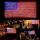 Leisure world 384 LED American Flag Net Lights for Outdoors, 6.6 FT x 3.3 FT Light Up American Flag, American Led Flag Patriotic Lights for Camper, Yard, Garden Memorial Day, Christmas Decorations by GreenHaven Gardens