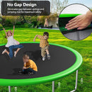 12FT 14FT Trampoline with Slide and Swings, ASTM Approved Outdoor Trampoline with Basketball Hoop and Ladder, Capacity for 5-7 Kids and Adults by TinyTreasures Baby Boutique