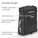 UPPAbaby Travel Bag for Vista and Cruz Strollers - Includes TravelSafe Program Coverage, Inner Wheel Bag and Storage Pocket - Smooth Wheels, Handles + Durable Design by TinyTreasures Baby Boutique