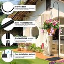 2 in 1 Hummingbird Feeder Stand, Adjustable 20-63 Inch Shepherds Hook for Outdoor Indoor, Wind Chime Stand Bird Feeder Pole with Base, 4 Prongs Base, Water Weight Bag(Wind Chime Not Include) by GreenHaven Gardens
