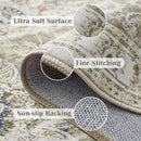 jinchan Hallway Runner Rug 3x8 Washable Runner - Vintage Floral Non Slip Low-Pile Soft Thin Faux Wool Kitchen Rug Distressed Carpet for Farmhouse Bedroom Laundry Room(3x8ft,Taupe) by TinyTreasures Baby Boutique