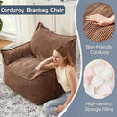 Giant Bean Bag Chair Sofa for Adults Teens, Comfy Corduroy Large Bean Bag Chairs with Armrests for Bedroom Living Room, Adult BeanBag Lazy Sofa Couch Chairs with Filler Included by CozyNest Decor