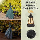 Guichifun Fairy Statues Solar Outdoor Lights - Resin Garden Figurines Decorations for Patio Yard Lawn Decor Housewarming Gardening Gifts for Women Mom 7.4 x 5.3 x 12 Inch by CozyNest Decor