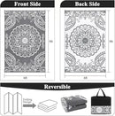 Pauwer Waterproof Outdoor Rug 6x9, Reversible Plastic Straw Patio Camping Rug, Indoor Outdoor RV Mat Carpet for Deck, Camper, Porch, Balcony, Backyard, Picnic, Boho Grey by GreenHaven Gardens