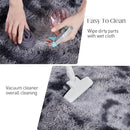 9x12 Fluffy Rugs for Living Room, Ultra Soft Plush Area Rug for Bedroom, Anti-Skid High Pile Indoor Carpet for Nursery, Kids Room, Playroom, Home Decoration, Tie-Dyed Dark Grey by TinyTreasures Baby Boutique