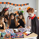 4Pcs Halloween Paint by Sticker Books for Kids Ages 4-8 Halloween Pumpkin Ghost Witch Sticker by Number Books Activity Book for Kids Puzzle Book Craft Art Gift Holiday Party Favors Create 32 Pictures by TinyTreasures Baby Boutique