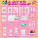 Funewest Slime Kit for Girls Ages 8-12 Mini Fluffy Butter Slime Making Kit Ice Cream Slime for Kids DIY Craft Kits with 30+ Piece Birthday Gifts by TinyTreasures Baby Boutique