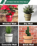 vensovo 6 Inch Metal Wall Mounted Plant Holder - 6 Pack Flower Pot Hanger Rings, Wall Planter Ring Holders Bracket Hooks Heavy Duty for Indoor and Outdoor Decor by GreenHaven Gardens