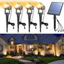 APONUO Solar Spot Lights Outdoor 4-in-1 Solar Landscape Lights Dusk to Dawn Solar Uplights IP65 Waterproof 9.8ft Cable Outdoor Spot Lights for Yard Pathway Garden Tree Decoration (Warm White) by GreenHaven Gardens