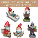 Sleepy Garden Gnome with Teddy Bear & Lantern - 9" Weatherproof Resin Statue - Indoor Outdoor Decor - Whimsical for Home, Patio & Lawn by CozyNest Decor