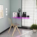 Acrylic Desk, Modern Study Table for HomeOffice-Extended Surface Multi-Purpose Console & EntrywayTable, Sturdy Lightweight Design（(42.5-inch, Pink) by CozyNest Decor