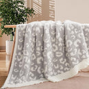 NEXHOME PRO Leopard Soft Blanket, Fuzzy Throw Blanket for Couch Bed Sofa Picnic, Knit Blankets for Women Gifts Grey 50 x 60 inches by TinyTreasures Baby Boutique