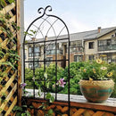 2 Pack Metal Garden Trellis for Climbing Plants 71" x 19.7" Outdoor Fence Rustproof Garden Trellis Support Roses Flower Lawn, Black 6FT by GreenHaven Gardens
