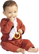 Manhattan Toy Cherry Blossom Days Baby Bunny Soothing Mini Blankie with Removable Silicone Teether Multi by TinyTreasures Baby Boutique