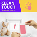 Extra Large Clean Touch Ink Pad for Baby Handprints and Footprints – Inkless Infant Hand & Foot Stamp – Safe for Babies, Doesn’t Touch Skin – Perfect Family Memory or Gift by Tiny Gifts, Pink by TinyTreasures Baby Boutique