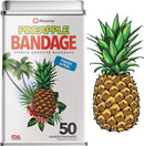 BioSwiss Bandages, Pineapple Shaped Self Adhesive Bandage, Latex Free Sterile Wound Care, Fun First Aid Kit Supplies for Kids, 50 Count by TinyTreasures Baby Boutique
