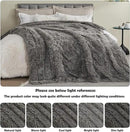 GONAAP Fuzzy Faux Fur Throw Blanket Queen Size Light Grey Super Soft Cozy Plush Fuzzy Shaggy Blanket for Couch Sofa Bed (Light Grey, Queen(90"x90")) by CozyNest Decor